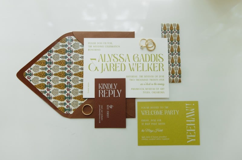 Alyssa Gaddis & Jared Welker Invitations