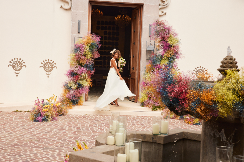 Eco Luxury fairmont mayakoba bride at el pueblito