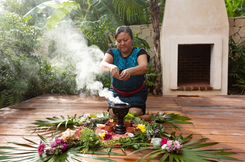 Eco Luxury fairmont mayakoba spa chaman ceremony