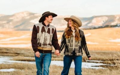 Southern Belle Meets Montana Cowboy: Keagan & Caroline’s Snowy Mountain Engagement