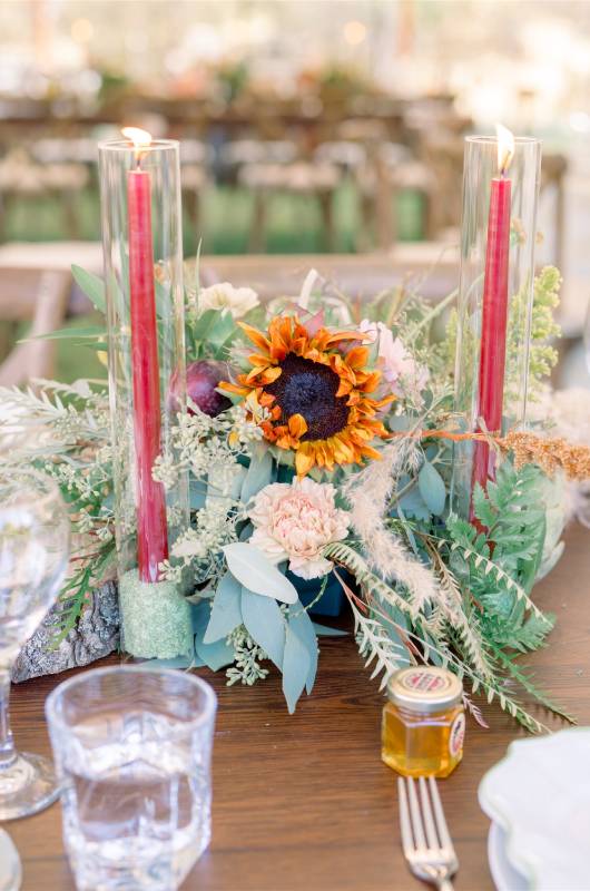 what rental items do you need for an outdoor wedding sunflower