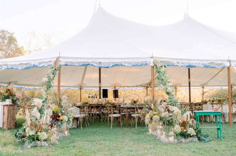 what rental items do you need for an outdoor wedding tent
