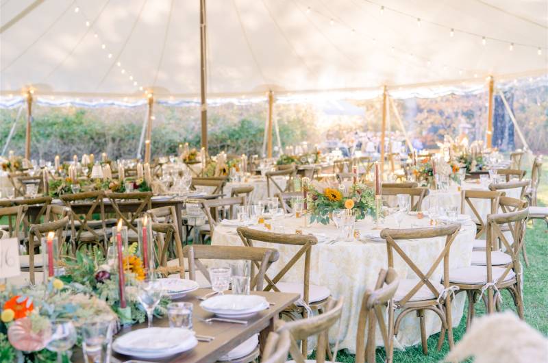 what rental items do you need for an outdoor wedding wooden chairs