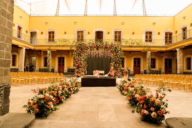 Magic in the City Traditional Indian Weddings at Andaz Mexico City first venue