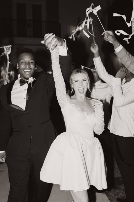 Shilee Hesman Antonio Sanders celebrating