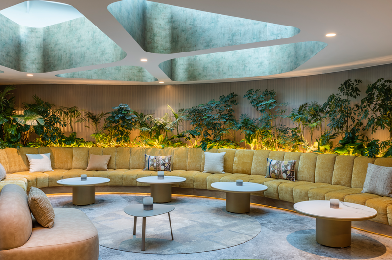 magic in the city traditional indian weddings at andaz mexico city derba matcha cafe interior