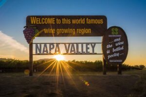 a romantic escape to napa valley Welcome to Napa Valley Sign