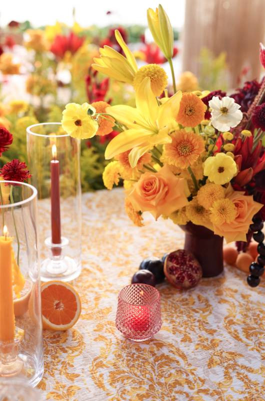 Jane Co Weddings Events Designs Lena Beach The Styled Challenge Tulum MX table florals reception
