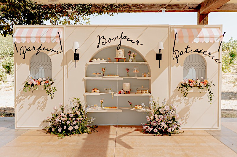 Michelle Garibay Events Wins Influencer Award The Styled Challenge Temecula CA bakery wall
