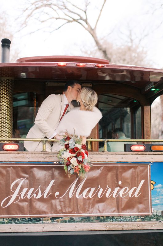 Holiday Magic Christmas Real Weddings Design Inspiration alex kenny just married