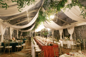 Holiday Magic Christmas Real Weddings Design Inspiration christmas clear tent setup