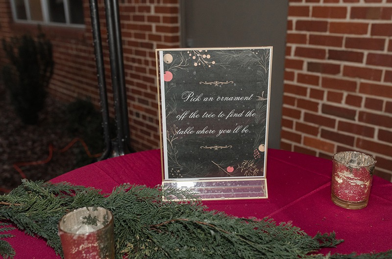 Holiday Magic Christmas Real Weddings Design Inspiration laura joe christmas ornament