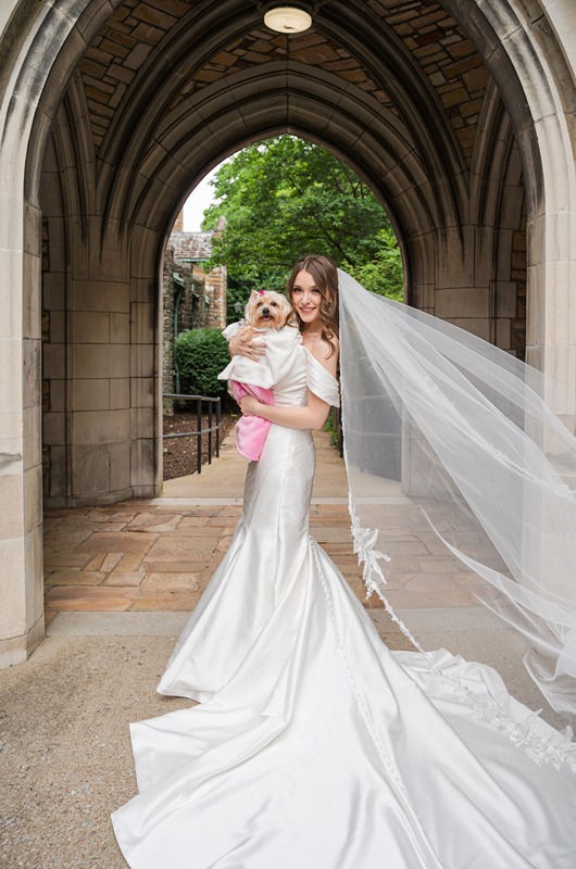 Karissa & Charles John Mironas IV dog