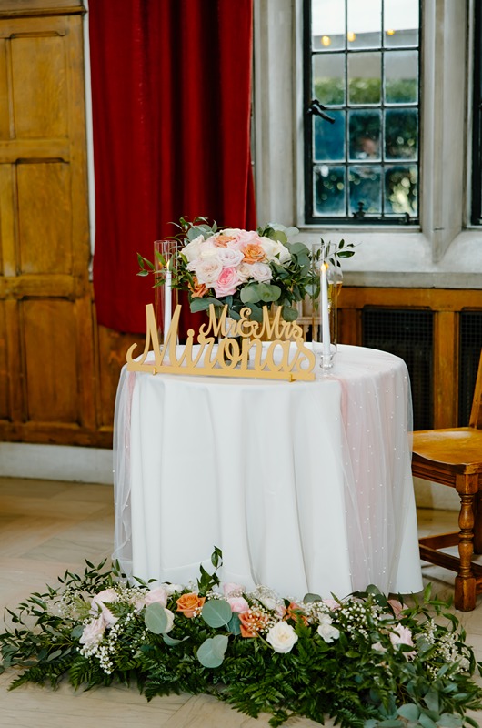 Karissa & Charles John Mironas IV table