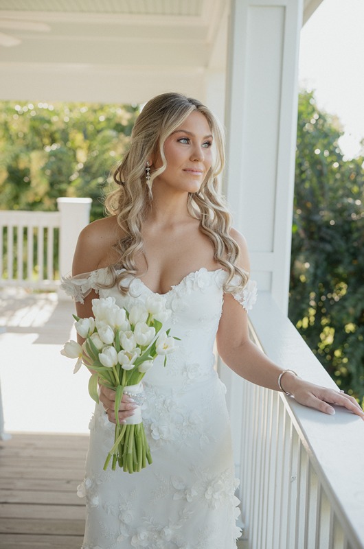 Karissa Haasz & Alex Binnie bride