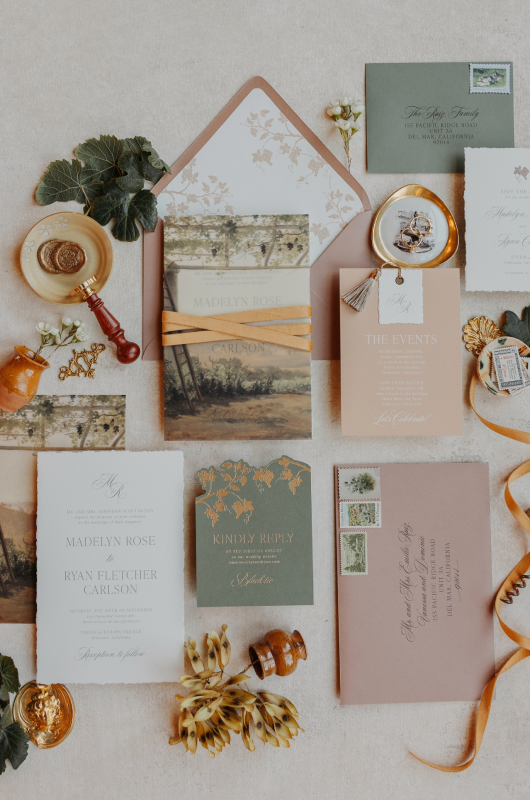 jc designs weddings and events wins best design award the styled challenge temecula ca flatlay stationery