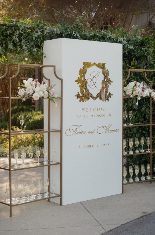 karissa haasz alex binnie welcome sign