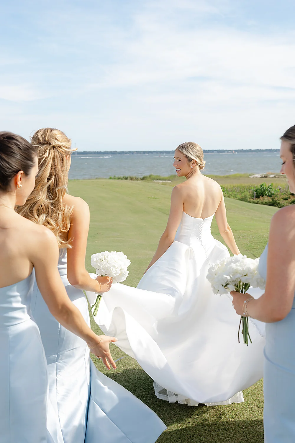 Lauren Alley Logan Stone bride bridesmaids wedding outdoors elegant South Carolina Shelby Beckler Photography
