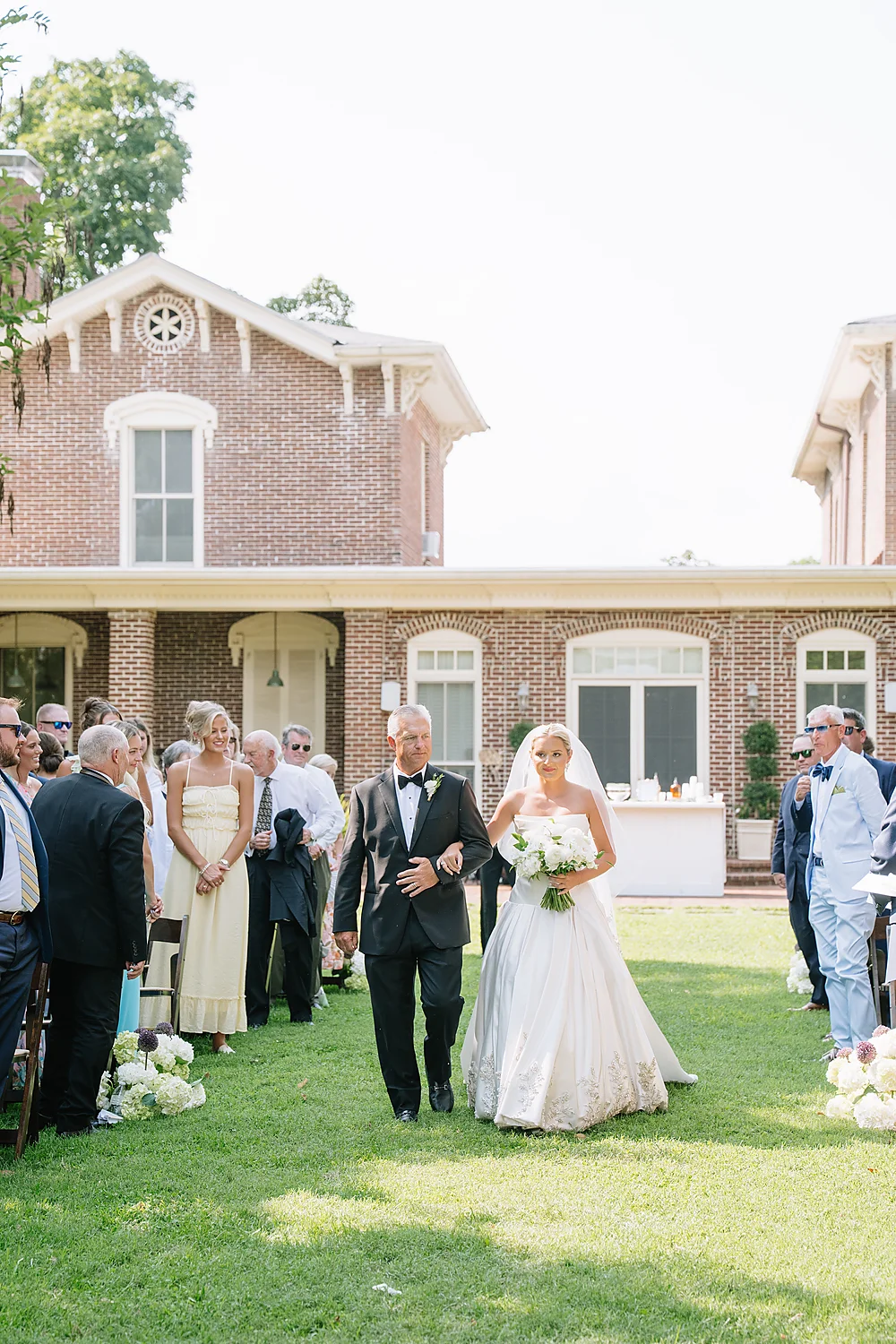 Liza Holley Jonathan Kosier bride father wedding outdoor elegant Glendale Kentucky Rooted In Wild Photo