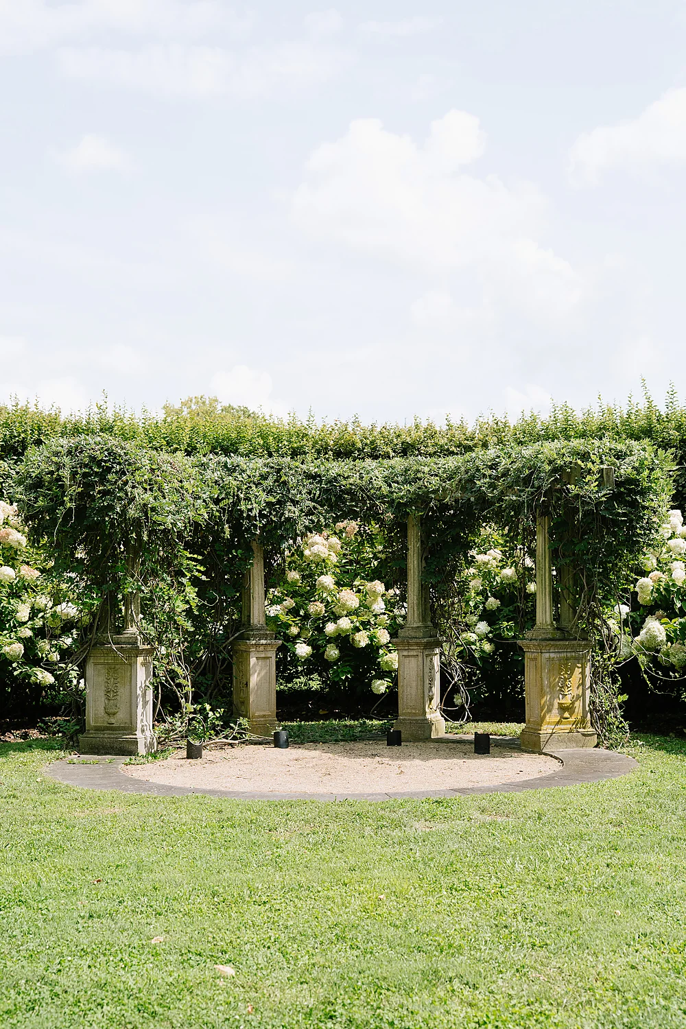 Liza Holley Jonathan Kosier garden pergola lush serene Glendale Kentucky Rooted In Wild Photo