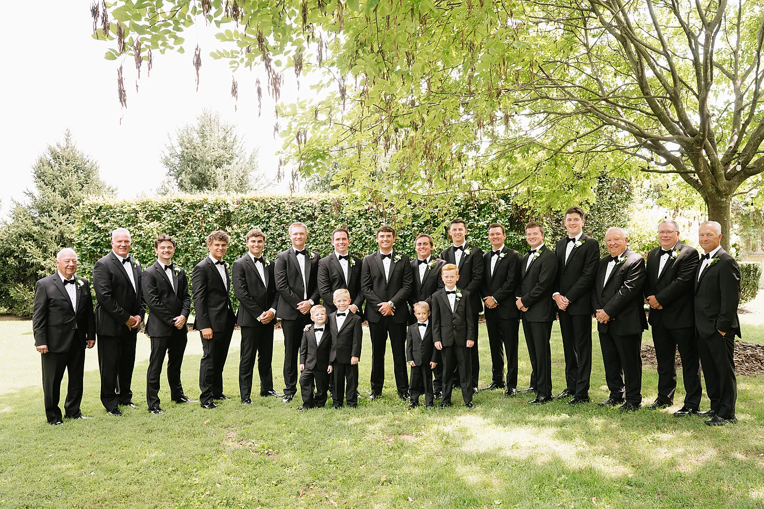 Liza Holley Jonathan Kosier groomsmen tuxedos outdoor wedding Glendale Kentucky Rooted In Wild Photo Liza Holley Jonathan Kosier groomsmen tuxedos outdoor wedding Glendale Kentucky Rooted In Wild Photo