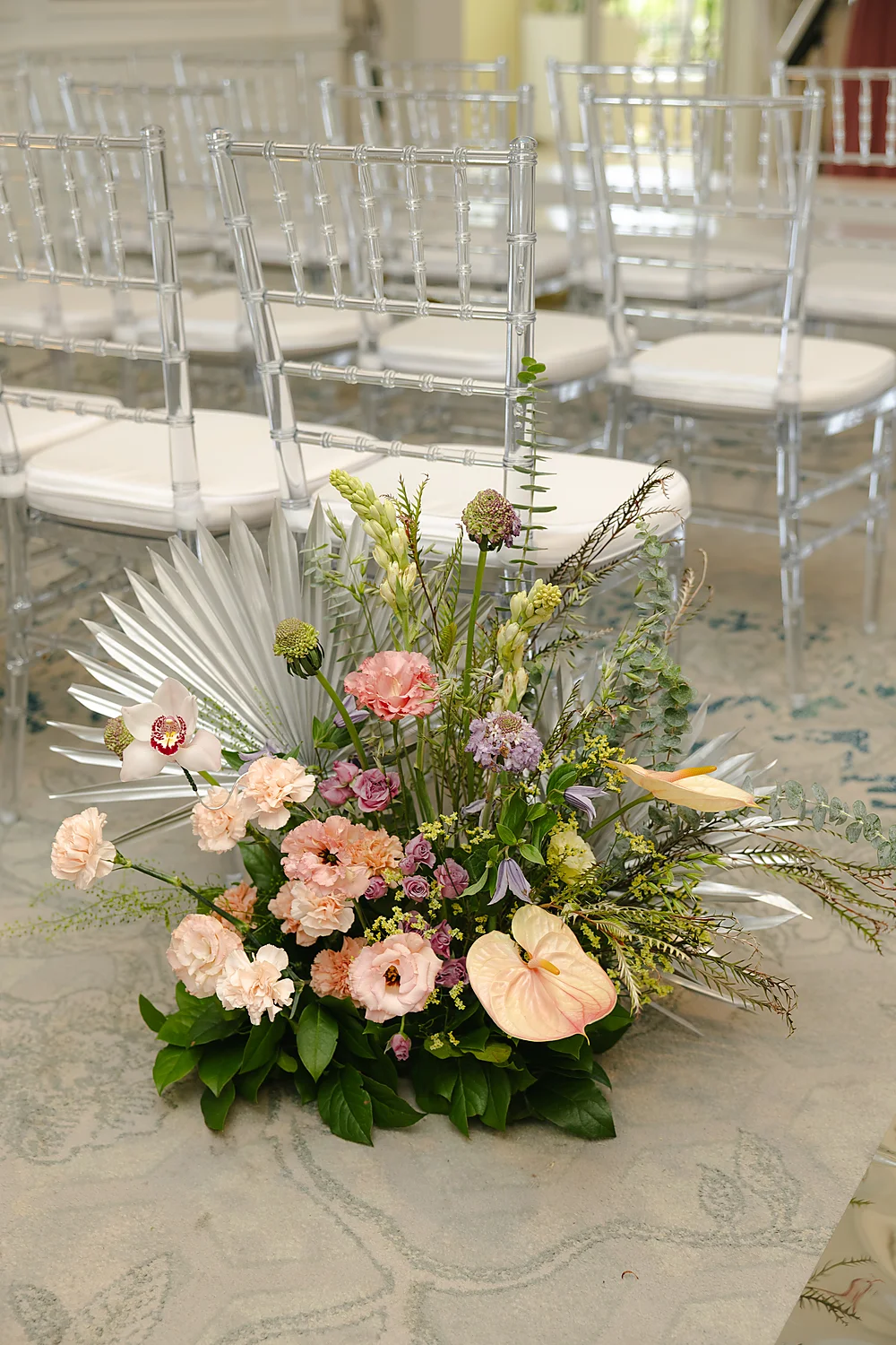Mod Events Designs Eau Palm Beach floral arrangement wedding setup Sia Weddings Photography