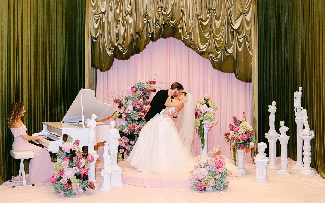 Stunning Brilliant Events Designs The Joule Trendsetter Series Dallas Tx romantic elegant wedding pastel elaborate