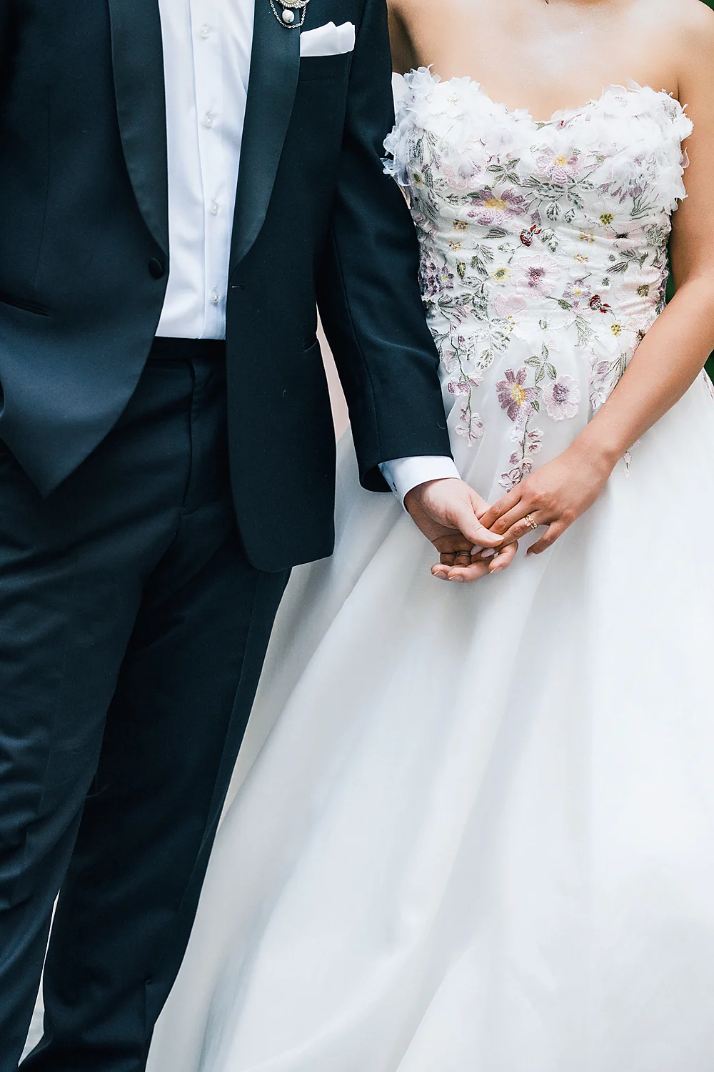 Stunning Brilliant Events Designs The Joule Trendsetter Series Dallas Tx wedding couple holding hands