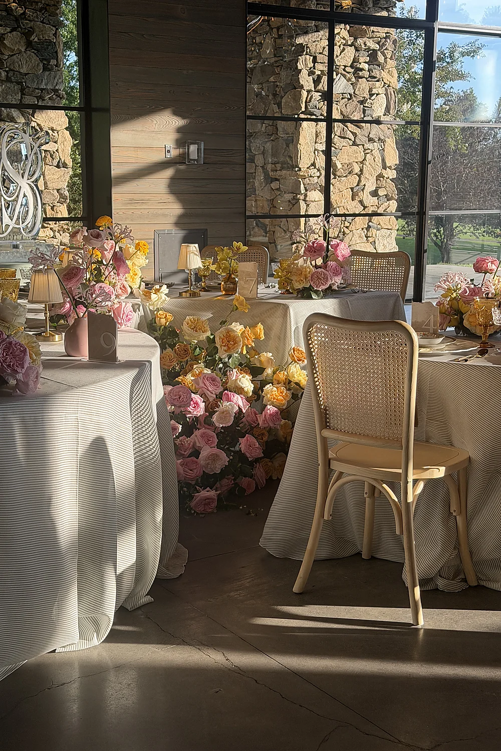 Wedding Connections Designs Omni Grove Park Inn The Styled Challenge Asheville elegant event floral arrangements sunlit