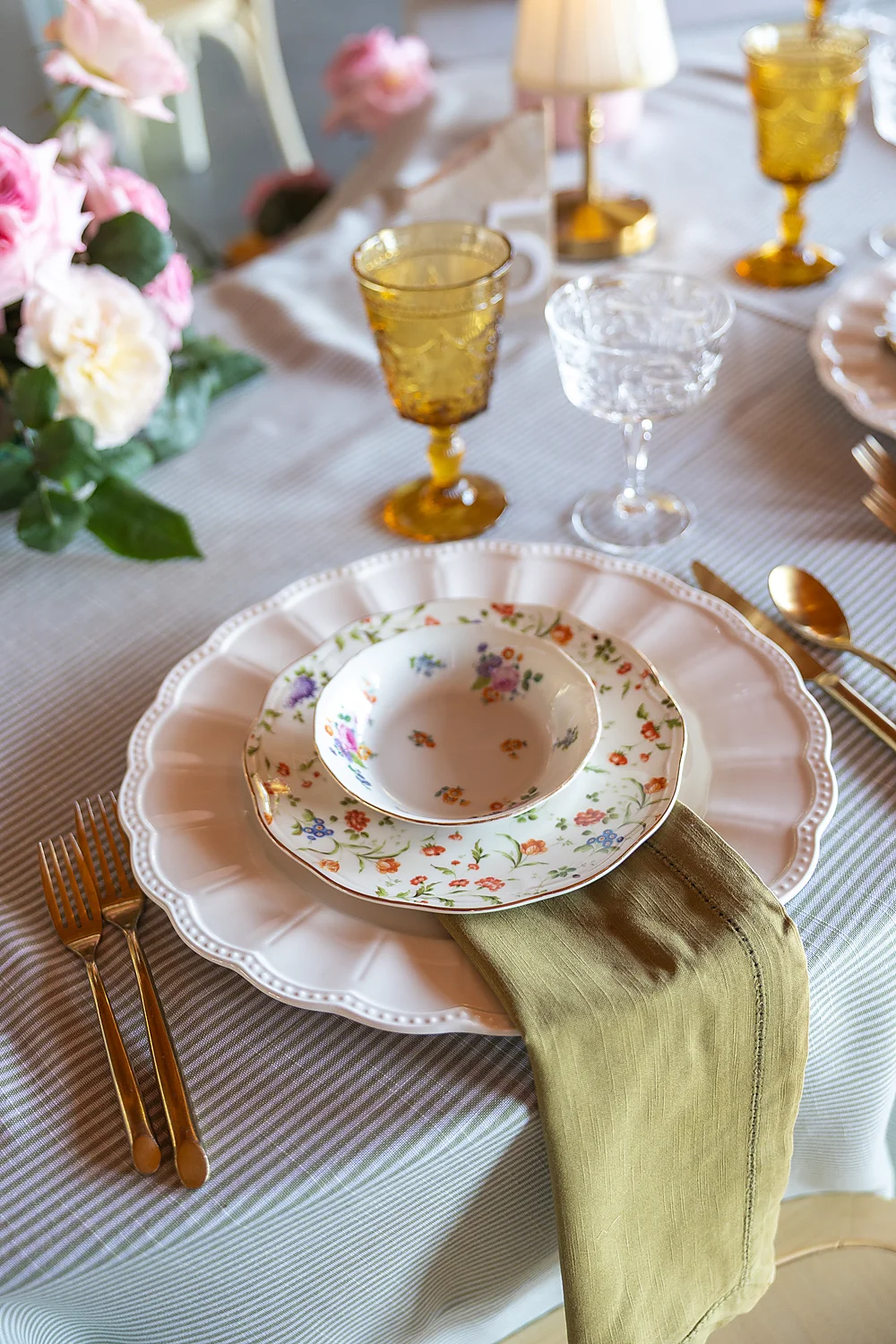 Wedding Connections Designs Omni Grove Park Inn The Styled Challenge Asheville elegant table setting floral decor