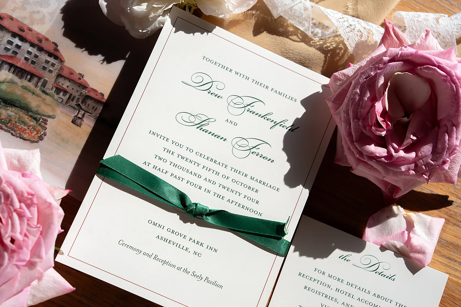 Wedding Connections Designs Omni Grove Park Inn The Styled Challenge Asheville elegant wedding invitation flatlay Wedding Connections Designs Omni Grove Park Inn The Styled Challenge Asheville elegant wedding invitation flatlay