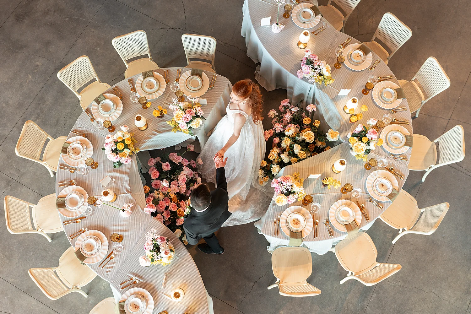 Wedding Connections Designs Omni Grove Park Inn The Styled Challenge Asheville overhead wedding reception tables Wedding Connections Designs Omni Grove Park Inn The Styled Challenge Asheville overhead wedding reception tables