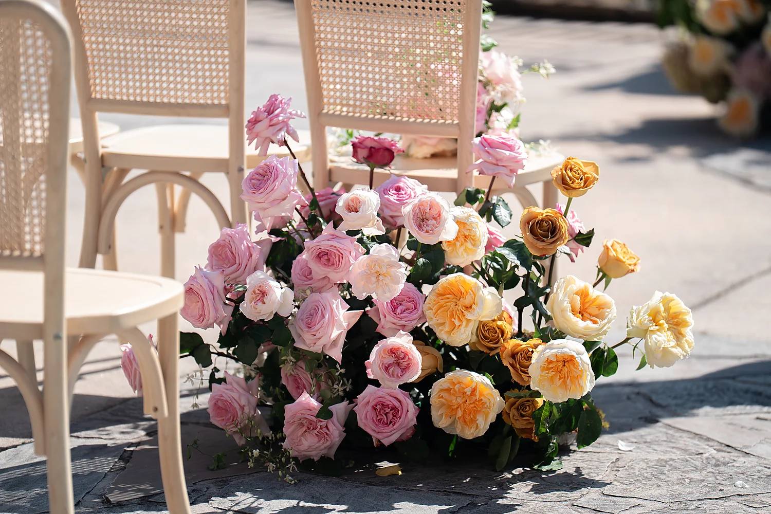 Wedding Connections Designs Omni Grove Park Inn The Styled Challenge Asheville wedding roses floral arrangement Wedding Connections Designs Omni Grove Park Inn The Styled Challenge Asheville wedding roses floral arrangement