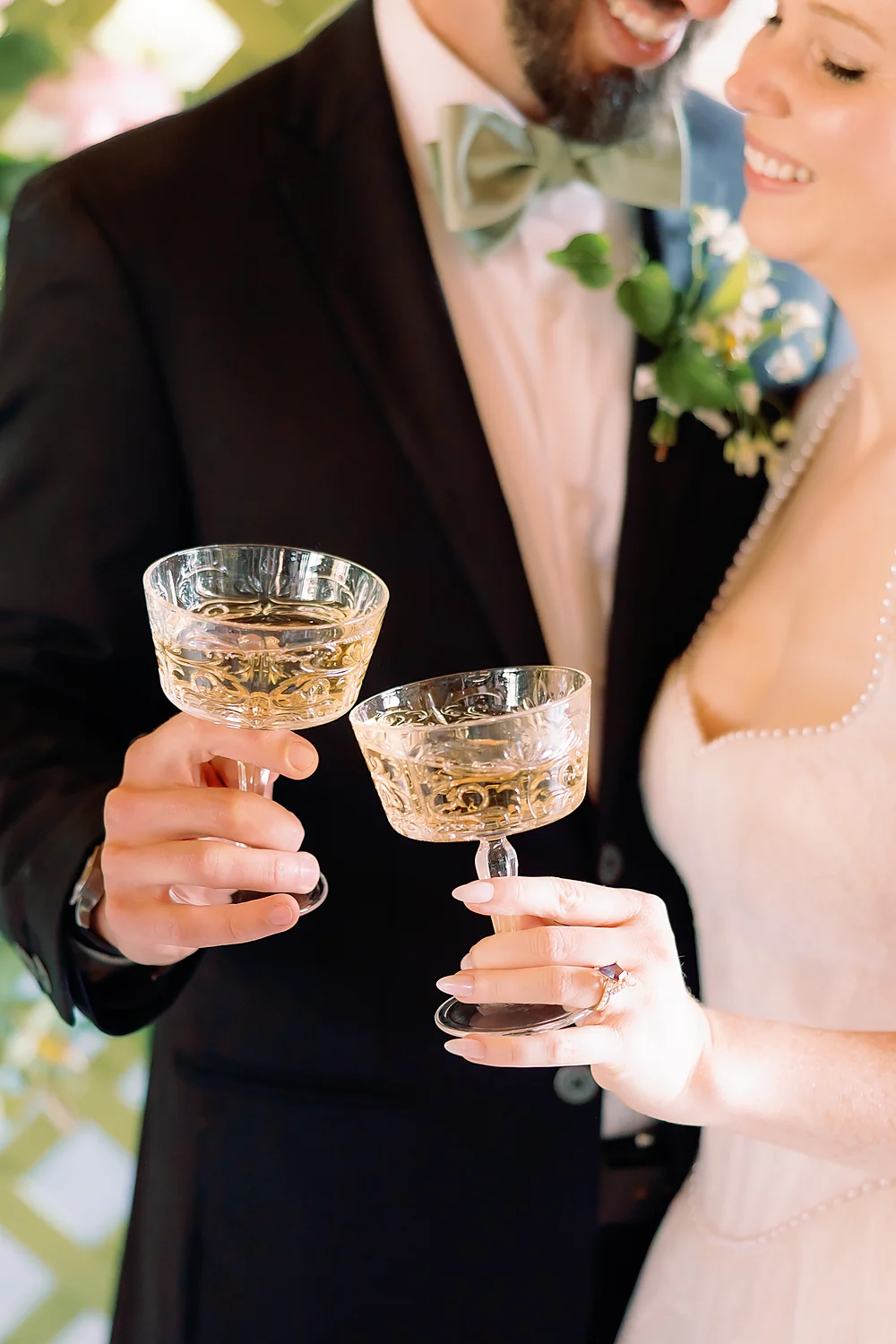Wedding Connections Designs Omni Grove Park Inn The Styled Challenge Asheville wedding toast bride groom