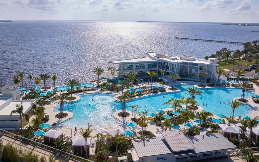 one destination an entire wedding weekend discover sunseeker resort on floridas gulf coast venue arial view