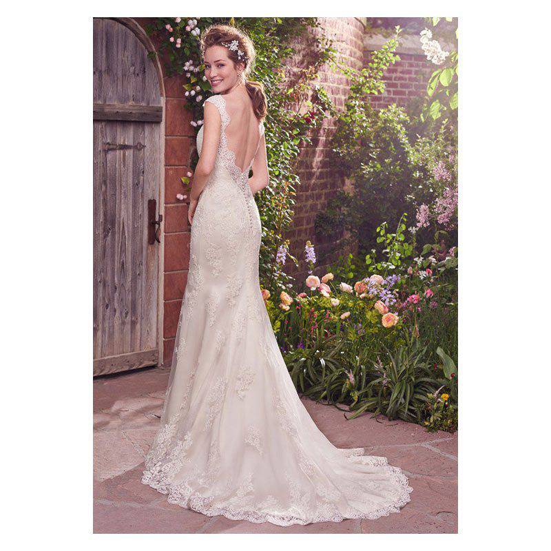 Oxford Bridal lace open back dress