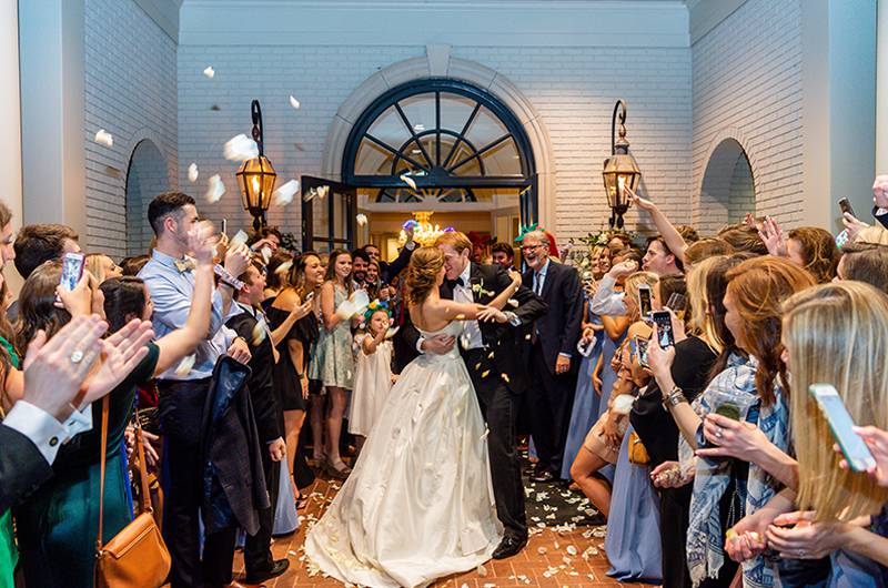 Callie And Gil Hanahan Bride And Groom Dancing Off To Honeymoon