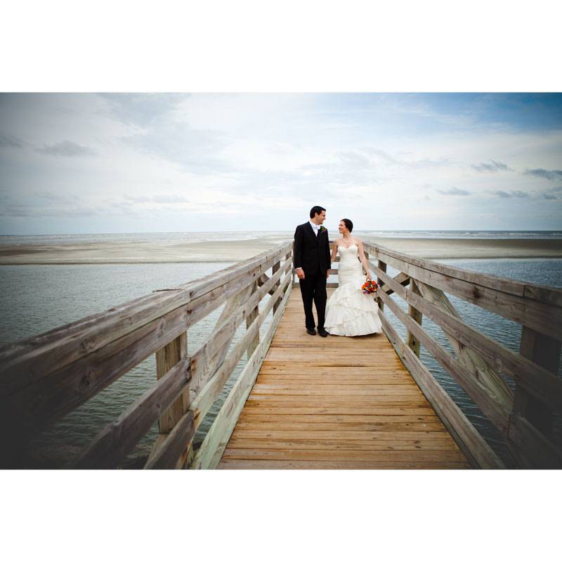 Golden Isles Georgia Couple Walking On Dock