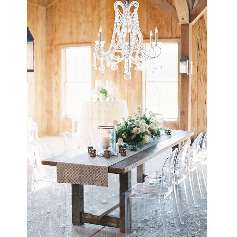 Xanna Garner and Travis Bailey Reception table