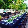 Bagatelle Restaurant Outdoor Reception Tables