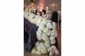 Tanarah Luxe Floral white hydrangea Long centerpiece Floating candles