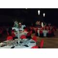 Elegant Beginnings Weddings and Events Reception tables setup