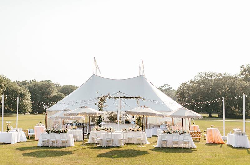 Brittany Knox And Tom Mueller Outdoor Reception Overview