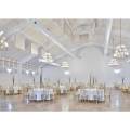 Avon Acres Hanging Lights Reception Round Tables