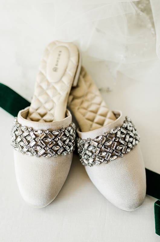 Makenzie Rath And James Waid Winter Wedding In Alabama Bridal Shoes (1)