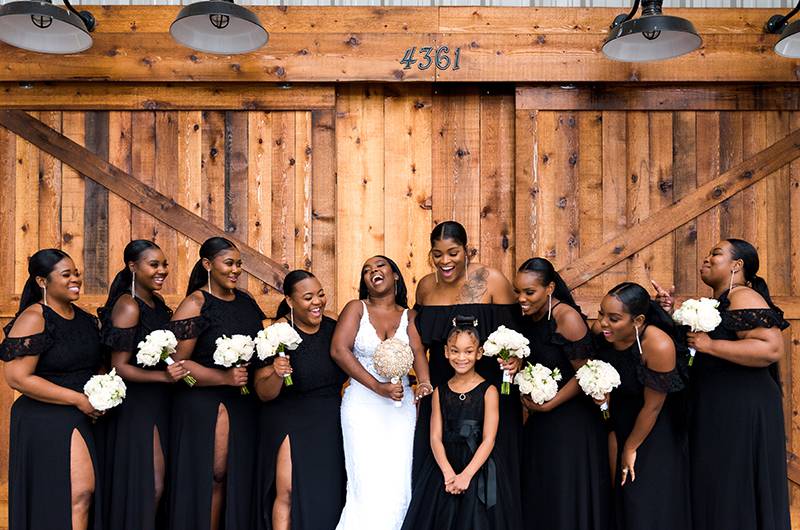 Tammara Chamberlain And Jarrett Webster Bridesmaids