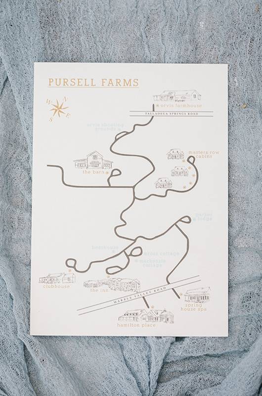 Kerry Franks and Trey Early Hamilton Place At Pursell Farms Real Wedding Pursell Farms Map 