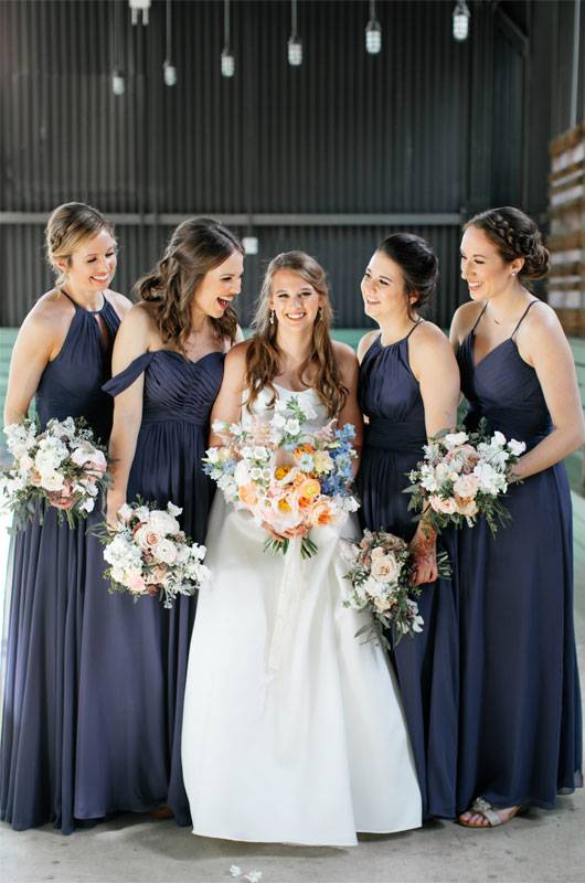 Carrie Henderson And Varun Kannan Bride With Bridesmaids 2 (1)