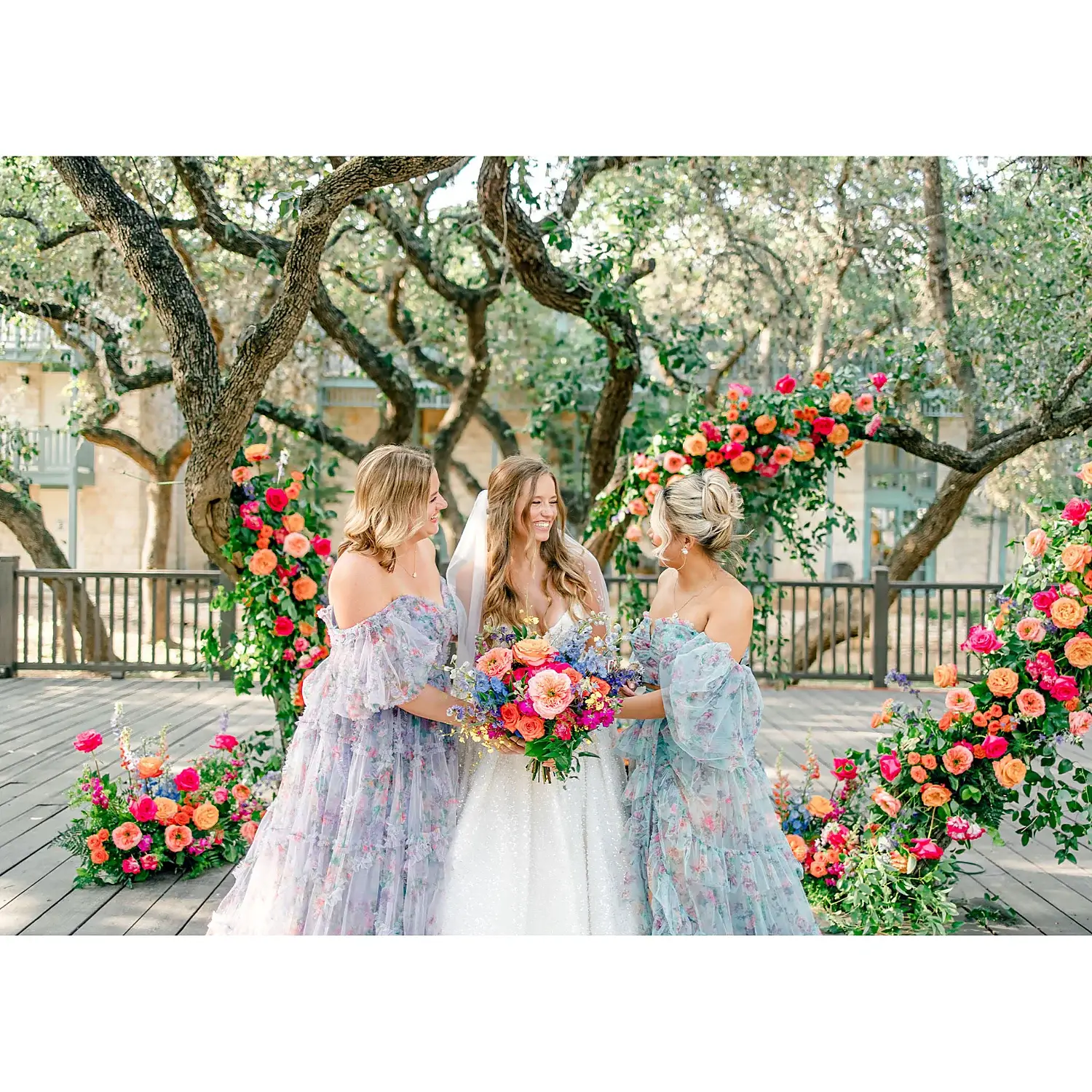 Hyatt Regency Hill Country Resort and Villas Texas Bride and Bridesmaids Allison Jeffers Photography