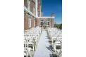 Historic Rice Mill white outdoor ceremony